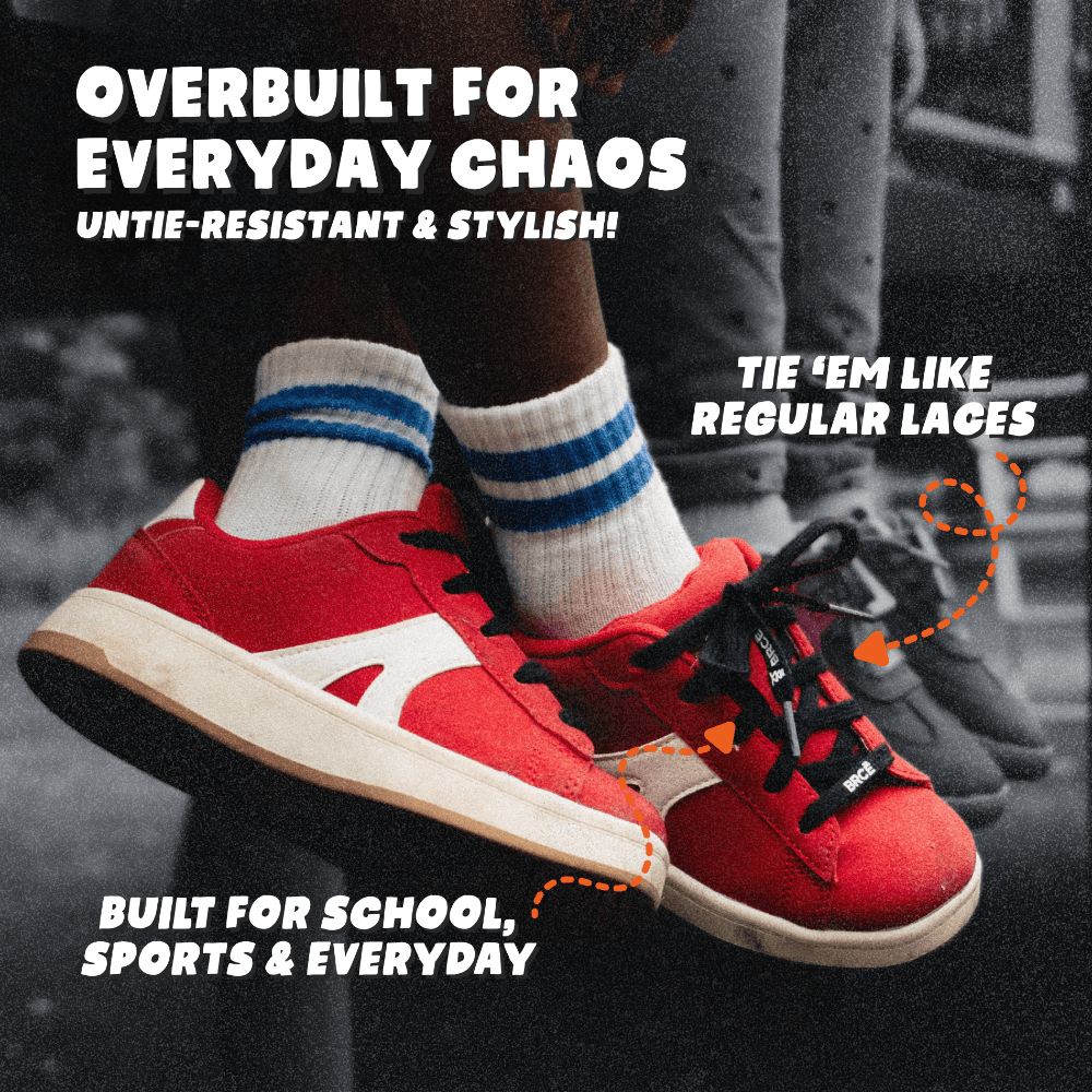 BRCĒ shoelaces product packaging and details